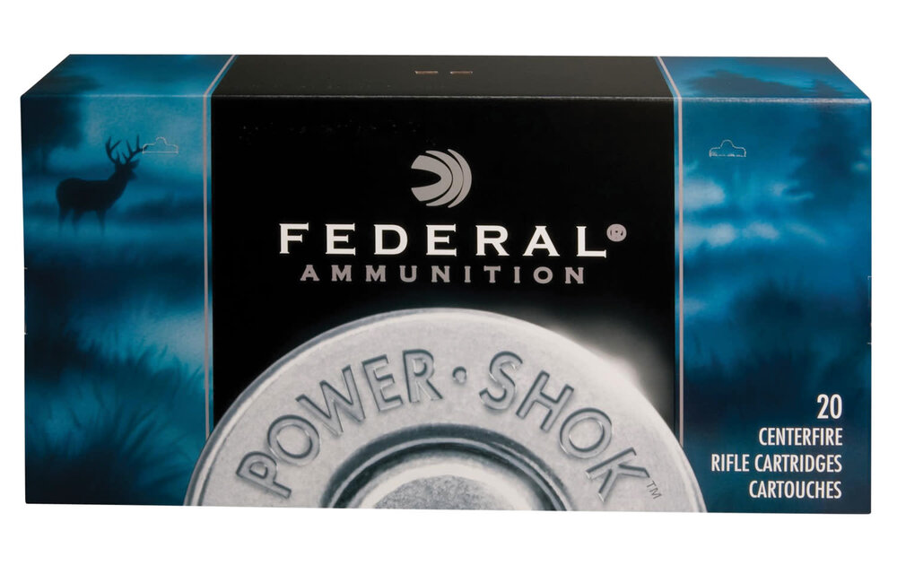 Federal 3006A Power-Shok 30-06 Springfield 150 gr Jacketed Soft Point (JSP) 20 Bx/ 10 Cs