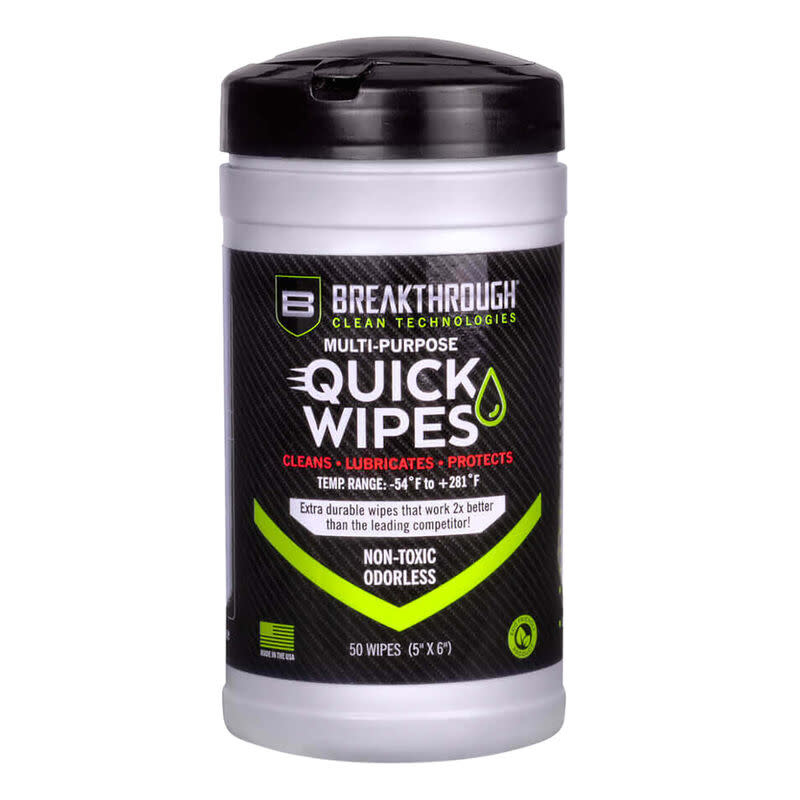 Breakthrough Clean All in One Cleaner Lubricant and Protectant Quick Wipes