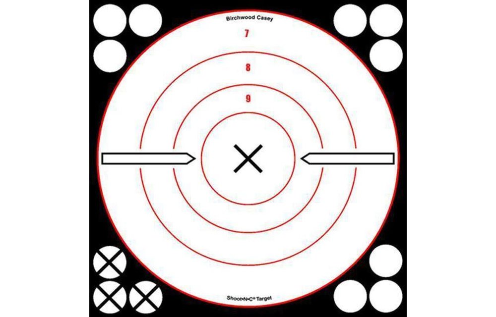 Birchwood Casey Shoot N C White and Black 8" Bull's Eye X Targets 6 Pack
