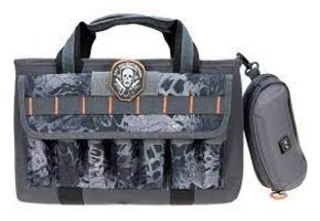 G*Outdoors GPS-1409PCPM Quad Pistol Range Bag with Mag Storage 4 Handguns Tan