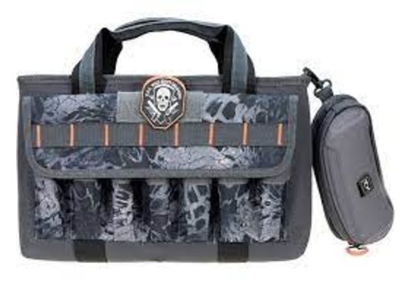 G*Outdoors GPS-1409PCPM Quad Pistol Range Bag with Mag Storage 4 Handguns Tan