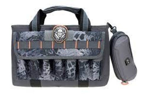 G*Outdoors GPS-1409PCPM Quad Pistol Range Bag with Mag Storage 4 Handguns Tan