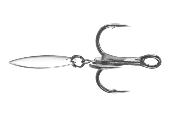 VMC Bladed Hybrid Treble Short 1X Hook 2pk