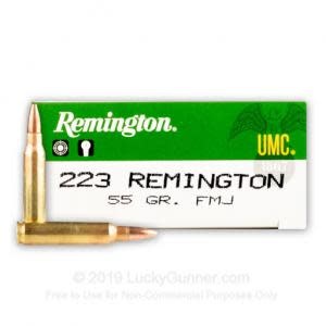 REMINGTON UMC .223REM 55GR MC 200-ROUND CASE