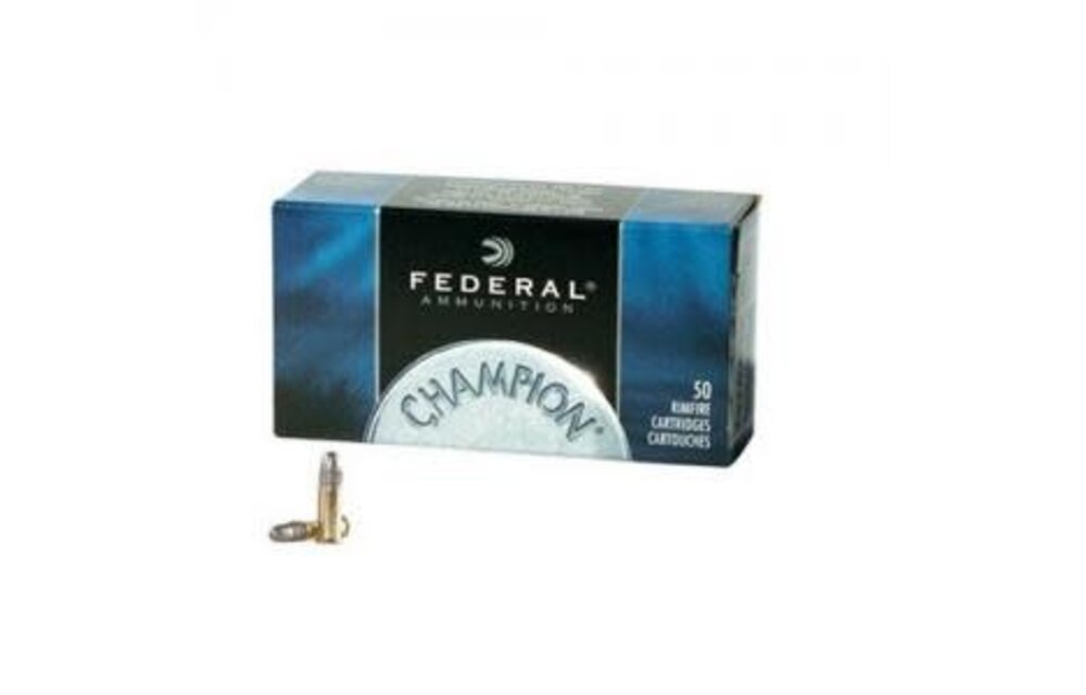Federal Champion, .22LR, LRN, 40 Grain, 50 Rounds