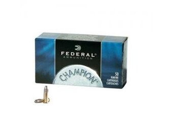 Federal Champion, .22LR, LRN, 40 Grain, 50 Rounds