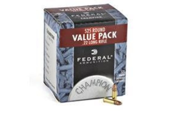 Federal, Champion, .22LR, HP, 36 Grain, 525 Rounds 745