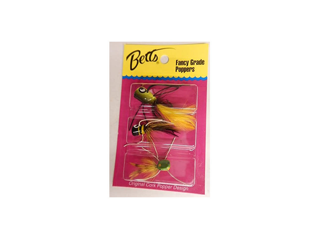 Betts Bass Popper Value Pack Assortment 3pc