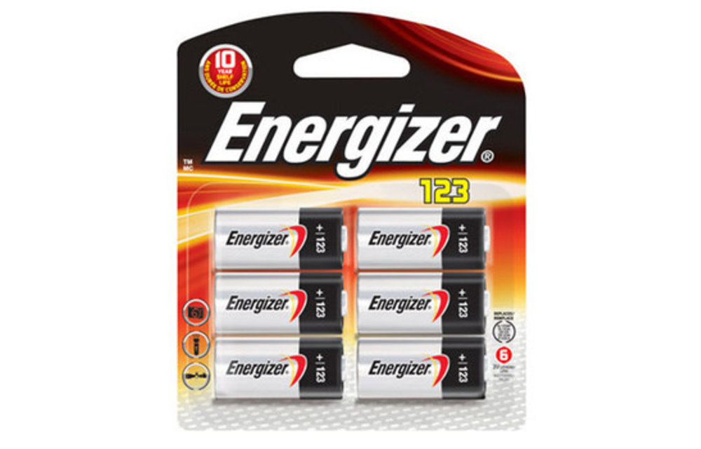 Energizer EL123BP-6 Ener 3v Lith Battery 6 Pack