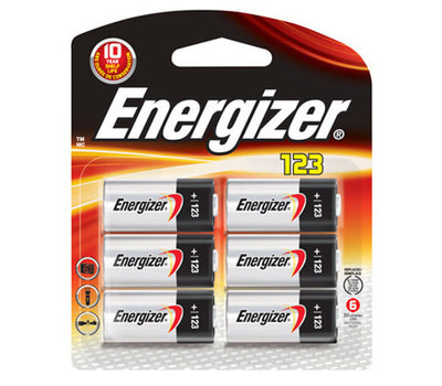 Energizer EL123BP-6 Ener 3v Lith Battery 6 Pack