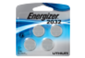 Energizer Batteries CR2032 240 mAh 3V Lithium Coin Cell - 4-Pack