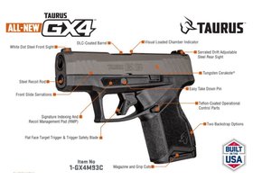 Taurus GX4 Tungsten 9mm (1-GX4M93C)