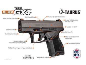 Taurus GX4 Tungsten 9mm (1-GX4M93C)