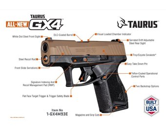 Taurus GX4 9mm FDE (1-GX4M93E )