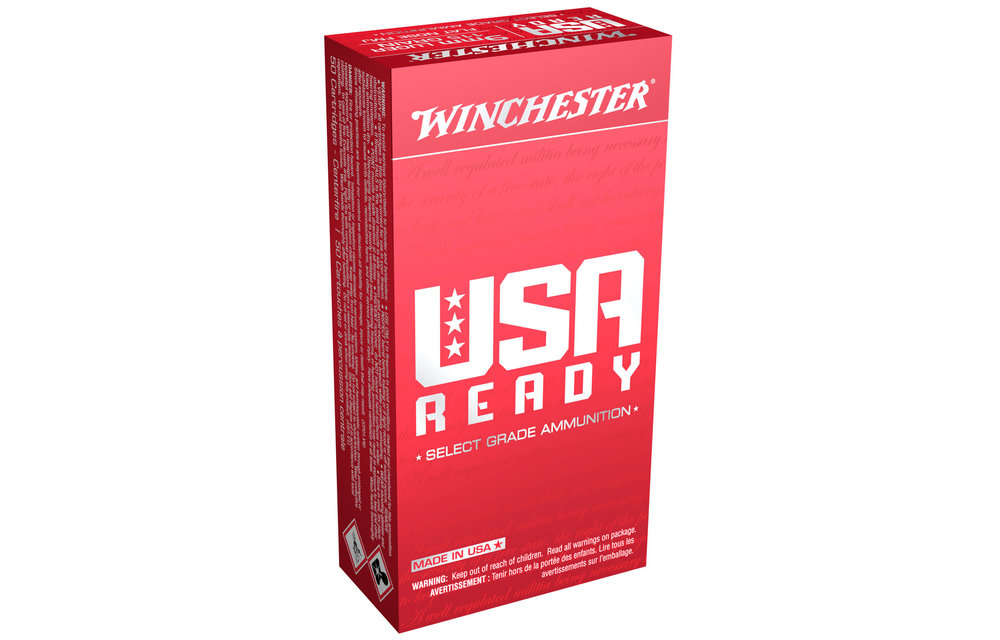Winchester Ammo RED9 USA Ready 9mm Luger 115 gr Full Metal Jacket Flat Nose (FMJFN) 50 Bx/10 Cs