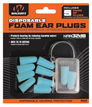 GSM Outdoors GWP-FP5PK-TL FOAM EAR PLUG 5PK TEAL GWPFP5PKTL