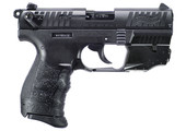 Walther Arms 5120729 P22 Q 22 LR 3.42" 10+1 Black Black Steel Slide Black Interchangeable Backstrap Grip with Laser
