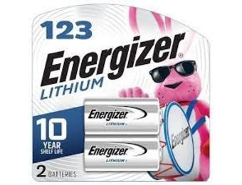 Energizer EL123APB2 El123ap Series Lithium Battery, 3 V Battery, 1500 Mah, Lithium, Manganese Dioxide
