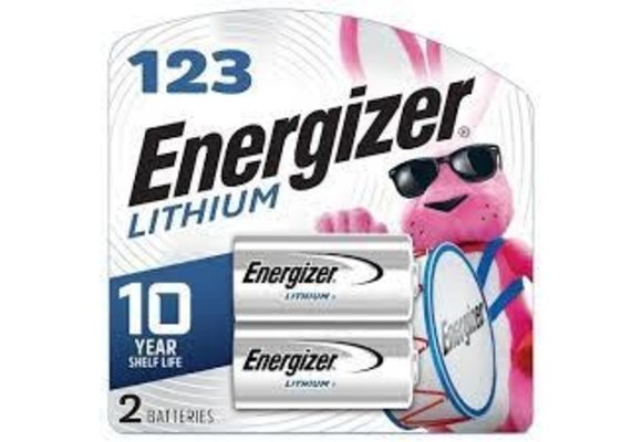 Energizer EL123APB2 El123ap Series Lithium Battery, 3 V Battery, 1500 Mah, Lithium, Manganese Dioxide