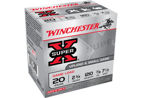 Winchester Ammo XU207 Super X Game Load 20 Gauge 2.75" 7/8 oz 7.5 Shot 25