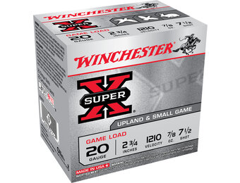Winchester Ammo XU207 Super X Game Load 20 Gauge 2.75" 7/8 oz 7.5 Shot 25