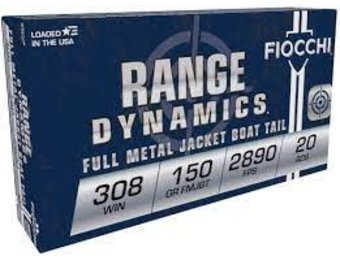 Fiocchi Shooting Dynamics .308 150gr FMJ BT