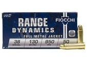 Fiocchi Pistol Shooting Dynamics .38 SPL 130GR FMJ 50Rds