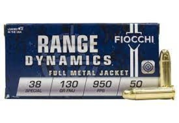 Fiocchi Pistol Shooting Dynamics .38 SPL 130GR FMJ 50Rds