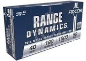 Fiocchi 40SWA Training Dynamics 40 S&W 170 gr Full Metal Jacket Truncated-Cone (TCFMJ) 50 Bx