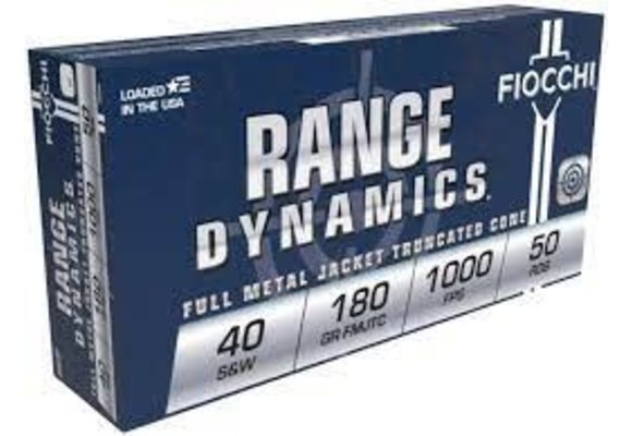 Fiocchi 40SWA Training Dynamics 40 S&W 170 gr Full Metal Jacket Truncated-Cone (TCFMJ) 50 Bx
