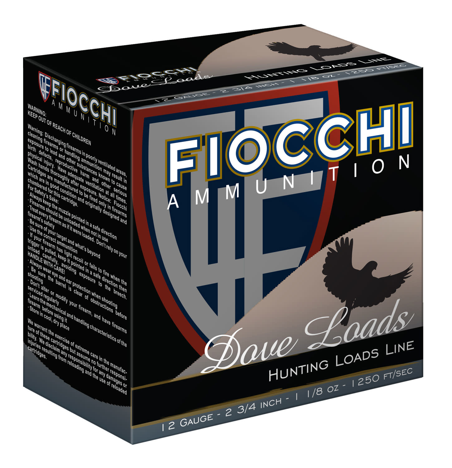 Fiocchi 12GTX187 Game & Target 12 Gauge 2.75" 1 1/8 oz 7.5 Shot 25 Bx