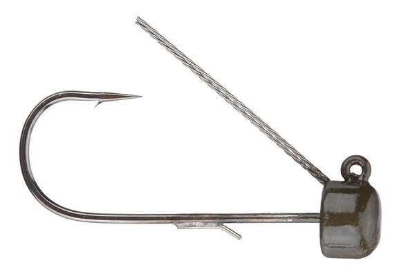 POWER FINESSE SHROOMZ WEEDLESS 1/5 OZ 3PK - GREEN PUMPKIN