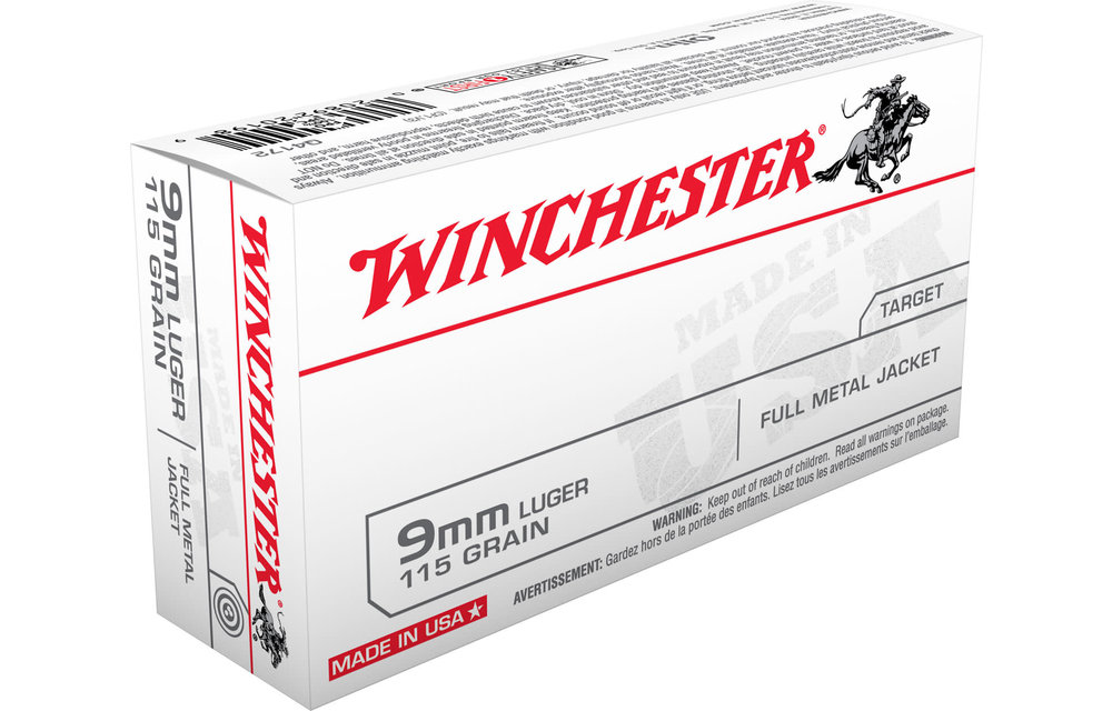 Winchester 9mm Luger 115 gr (FMJ) 50 rds Q4172