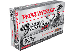 Winchester Ammo X243DS Deer Season XP 243 Win 95 gr Extreme Point Polymer Tip 20 Bx