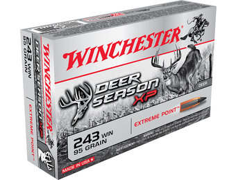 Winchester Ammo X243DS Deer Season XP 243 Win 95 gr Extreme Point Polymer Tip 20 Bx
