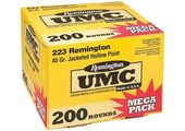 Remington L223R7a UMC .223 Mega 45gr JHP 200rds