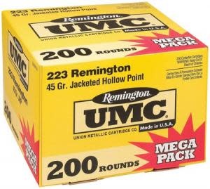 Remington L223R7a UMC .223 Mega 45gr JHP 200rds