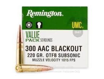 Remington UMC 300 Blackout 220 gr Subsonic OTFB