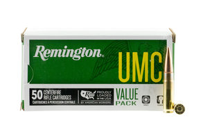 Remington Ammunition 24026 UMC 300 Blackout 220 gr Open Tip Flat Base 50 Bx