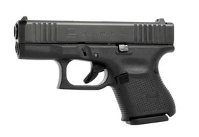 Glock PA275S201 G27 Gen5 40 S&W 3.43" 9+1 Black Black nDLC Steel with Front Serrations Slide Black Rough Texture Interchangeable Backstraps Grip Fixed Sights