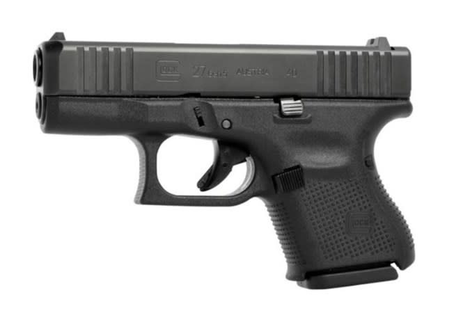 Glock PA275S201 G27 Gen5 40 S&W 3.43" 9+1 Black Black nDLC Steel with Front Serrations Slide Black Rough Texture Interchangeable Backstraps Grip Fixed Sights