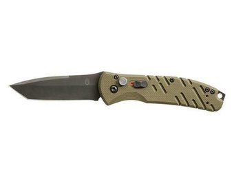 GERBER PROPEL AUTO WITH OD GREEN G-10 HANDLE AND BLACK CPM-S30V STAINLESS STEEL 3.50” TANTO BLADE MODEL 30-001317