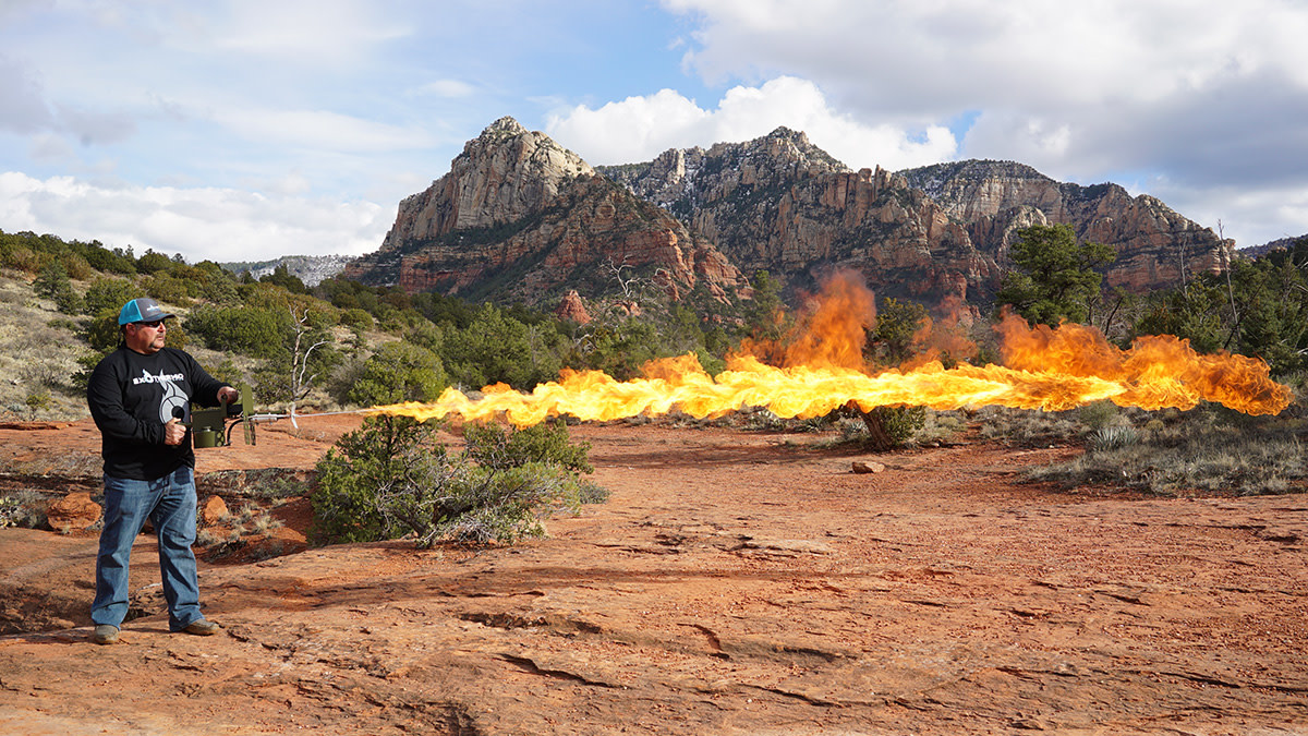 PulseFire Exothermic Flame Thrower