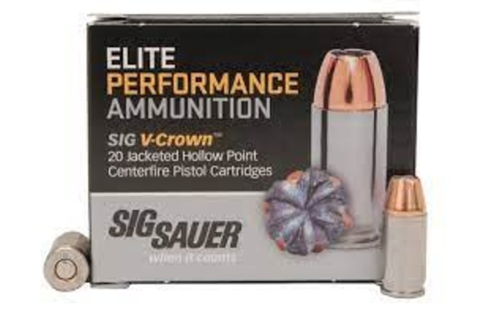 Sig Sauer E380A120 Elite V-Crown 380 ACP 90 gr