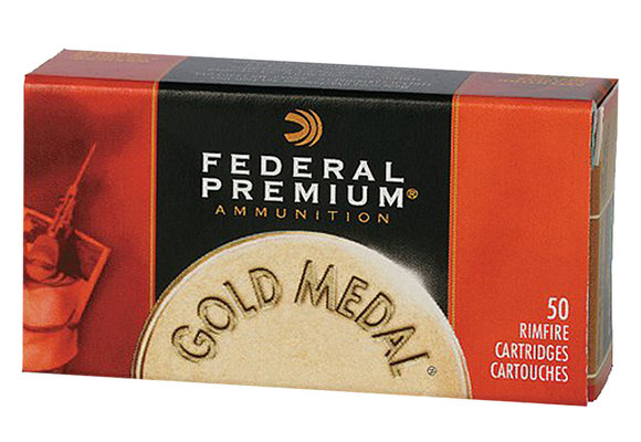 Federal 711B Premium Gold Medal Rimfire 22 LR 40 gr Lead Round Nose