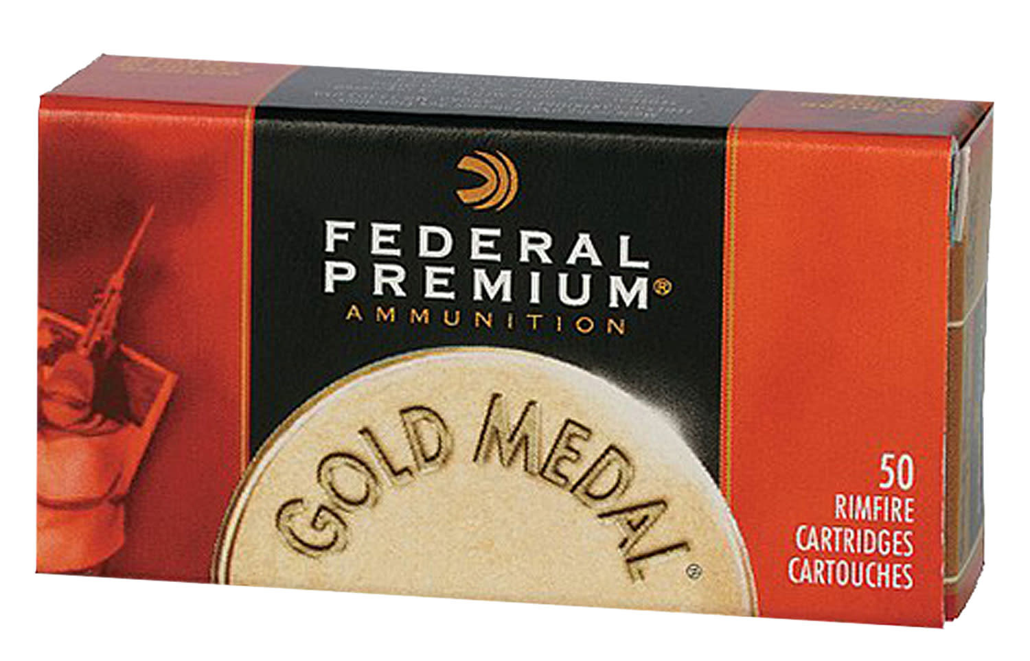 Federal 711B Premium Gold Medal Rimfire 22 LR 40 gr Lead Round Nose