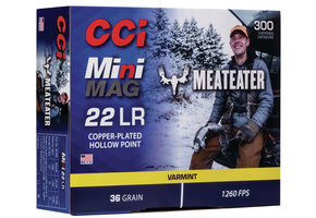 CCI 962ME Mini-Mag MeatEater 22 LR 36 gr Hollow Point (HP) 300 Bx