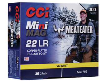 CCI 962ME Mini-Mag MeatEater 22 LR 36 gr Hollow Point (HP) 300 Bx