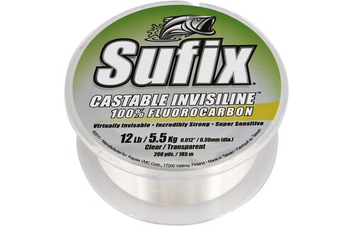 Sufix Castable Invisiline Florocarbon 100yds