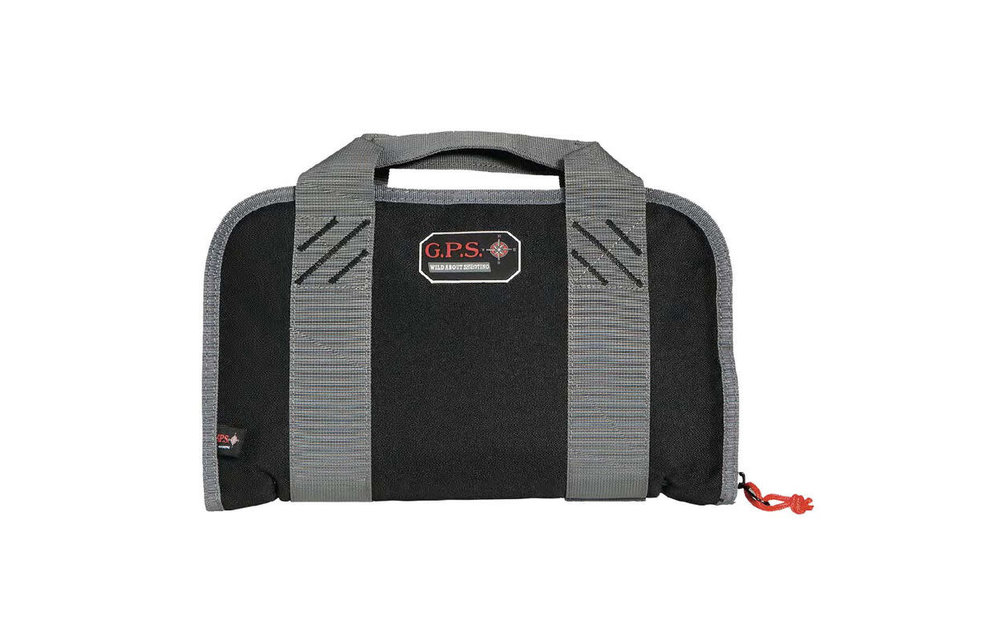 G-Outdoors G.P.S. Double Compact Pistol Case Nylon Blk/Gry